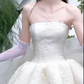 Stunning Homecoming Dress Strapless Applique Bowknot  Dress Back to School Outfits Party Dress  D6335