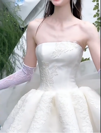 Stunning Homecoming Dress Strapless Applique Bowknot  Dress Back to School Outfits Party Dress  D6335