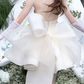 Stunning Homecoming Dress Strapless Applique Bowknot  Dress Back to School Outfits Party Dress  D6335
