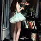 New Homecoming Dress Strapless Flower Lace Dress Back to School Outfits Party Dress  D6339
