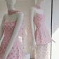 Sweet Prom Dress Strapless Sequins Dress Evening Dress   D6318