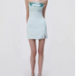 New Homecoming Dress Strapless Dress Back to School Outfits Party Dress  D6340