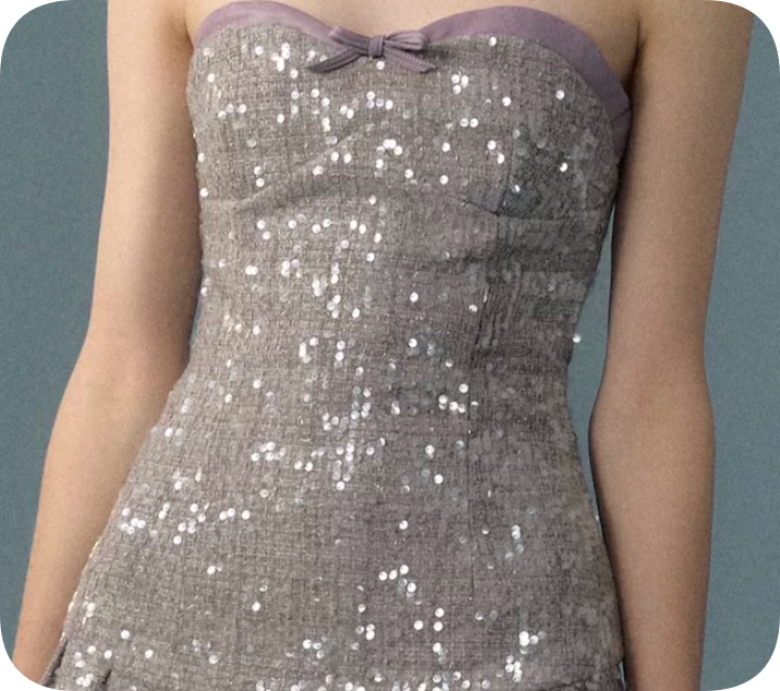 New Homecoming Dress Sweetheart Sequins Pleated Dress Back to School Outfits Party Dress  D6347