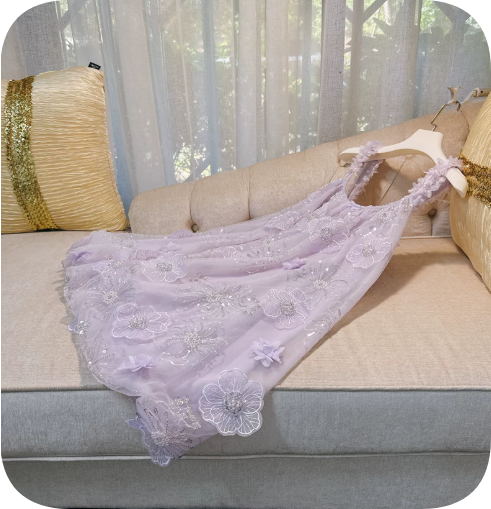 New Homecoming Dress Sheer Straps Flower Beading Dress Back to School Outfits Party Dress  D6348