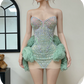 Stunning Homecoming Dress Sweetheart Rinestone Lace Dress Back to School Outfits Party Dress  D6355