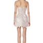 Stunning Homecoming Dress Strapless Beaded Dress Back to School Outfits Party Dress  D6357