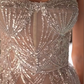 Stunning Homecoming Dress Strapless Beaded Dress Back to School Outfits Party Dress  D6357