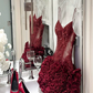 Charming Homecoming Dress V Neck Sequins Rinestone Tulle Dress Back to School Outfits Party Dress  D6361