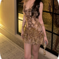 Elegant Homecoming Dress Sweetheart Lace Feather Dress Back to School Outfits Party Dress  D6366