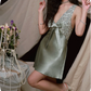 New Homecoming Dress Halter Sequins Bowknot Dress Back to School Outfits Party Dress  D6369