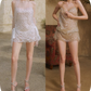 New Homecoming Dress Halter Sequins Dress Back to School Outfits Party Dress  D6371