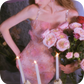 Elegant Prom Dress Spaghetti Strap Flower Rinestone Tulle Dress Evening Dress   D6379