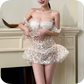 New Homecoming Dress Sweetheart Sequins Dress Back to School Outfits Party Dress  D6383