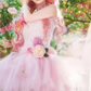 Stunning Homecoming Dress Strapless Flower Tulle Dress Back to School Outfits Party Dress  D6403