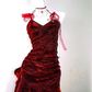 Pretty Homecoming Dress Spaghetti Strap Hugging Back to School Outfits Party Dress  D6441