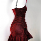 Pretty Homecoming Dress Spaghetti Strap Hugging Back to School Outfits Party Dress  D6441