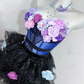 Pretty Homecoming Dress Strapless Flower Cascade Back to School Outfits Party Dress  D6442