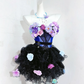 Pretty Homecoming Dress Strapless Flower Cascade Back to School Outfits Party Dress  D6442