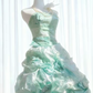 Stunning Homecoming Dress Strapless Pleated Flower Back to School Outfits Party Dress  D6444