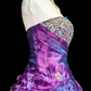 Stunning Homecoming Dress Strapless Rinestone Cascade Back to School Outfits Party Dress  D6447