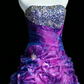 Stunning Homecoming Dress Strapless Rinestone Cascade Back to School Outfits Party Dress  D6447