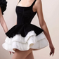 Pretty Homecoming Dress Square Cascade Prom Dress Back to School Outfits Party Dress  D6309