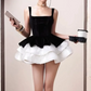 Pretty Homecoming Dress Square Cascade Prom Dress Back to School Outfits Party Dress  D6309