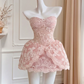 Elegant Homecoming Dress Sweetheart Lace Back to School Outfits Party Dress  D6507