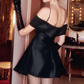 Charming Homecoming Dress Off the Shoulder Bowknot Back to School Outfits Party Dress  D6508