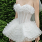 Charming Homecoming Dress Sweetheart Lace Cascade Back to School Outfits Party Dress  D6509