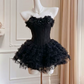 Charming Homecoming Dress Sweetheart Lace Cascade Back to School Outfits Party Dress  D6509