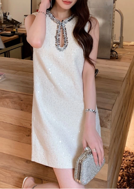 Elegant Homecoming Dress Jewel Sequins Back to School Outfits Party Dress  D6515