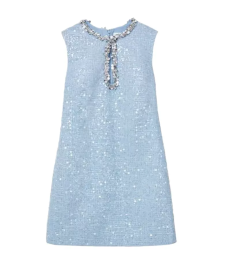 Elegant Homecoming Dress Jewel Sequins Back to School Outfits Party Dress  D6515