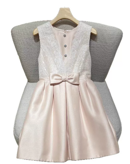 Elegant Homecoming Dress Jewel Bowknot Back to School Outfits Party Dress  D6517