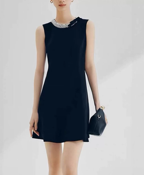 Elegant Homecoming Dress Jewel Rinestone Back to School Outfits Party Dress  D6523