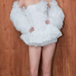Elegant Homecoming Dress Strapless Flower Back to School Outfits Party Dress  D6524