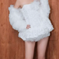 Elegant Homecoming Dress Strapless Flower Back to School Outfits Party Dress  D6524