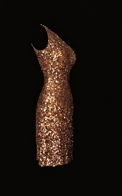 Shiny Homecoming Dress One Shoulder Sequins Back to School Outfits Party Dress  D6544