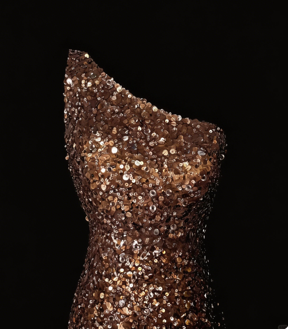 Shiny Homecoming Dress One Shoulder Sequins Back to School Outfits Party Dress  D6544