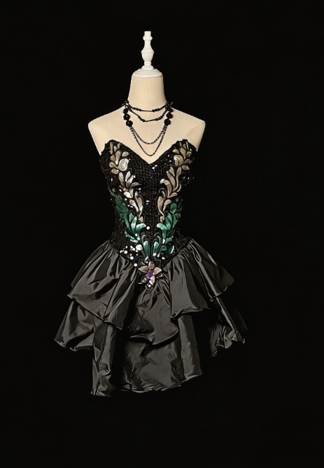 Pretty Homecoming Dress Sweetheart Sequins Back to School Outfits Party Dress  D6547