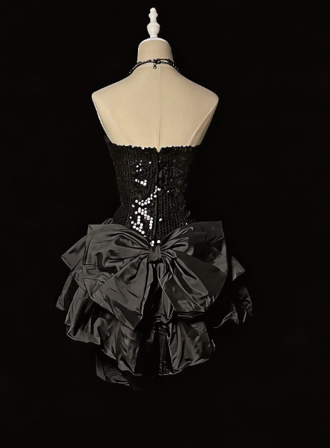 Pretty Homecoming Dress Sweetheart Sequins Back to School Outfits Party Dress  D6547