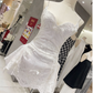 Pretty Homecoming Dress V Neck Butterfly Back to School Outfits Party Dress  D6553