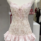 Sweet Homecoming Dress Spaghetti Strap Flouncing Back to School Outfits Party Dress  D6554