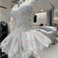 Beauty Homecoming Dress Sweetheart Bowknot Back to School Outfits Party Dress  D6557