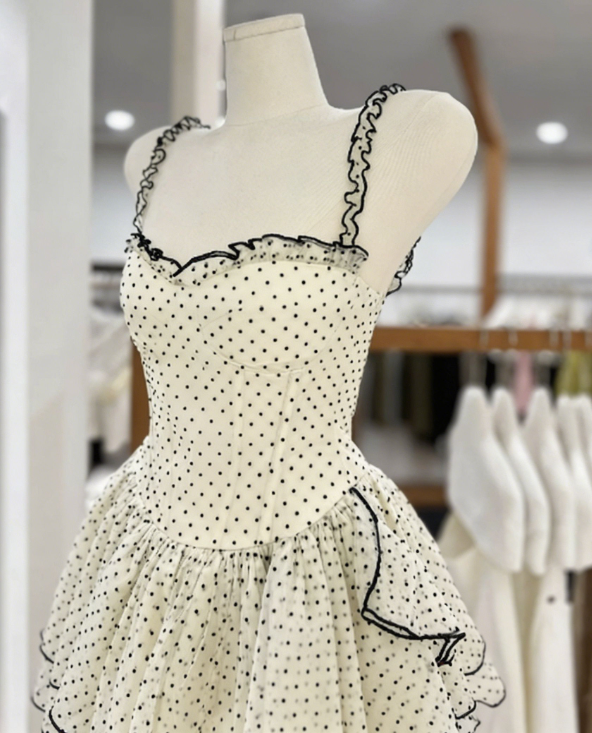 Simple Homecoming Dress Square Tulle Back to School Outfits Party Dress  D6559