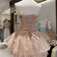 Sweet Homecoming Dress Strapless Tulle Back to School Outfits Party Dress  D6560