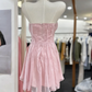 Simple Homecoming Dress Sweetheart Pleated Back to School Outfits Party Dress  D6563