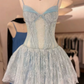 Simple Homecoming Dress Spaghetti Strap Lace Back to School Outfits Party Dress  D6564