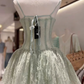 Simple Homecoming Dress Spaghetti Strap Lace Back to School Outfits Party Dress  D6564