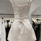 Elegant Homecoming Dress Spaghetti Strap Bowknot Back to School Outfits Party Dress  D6566